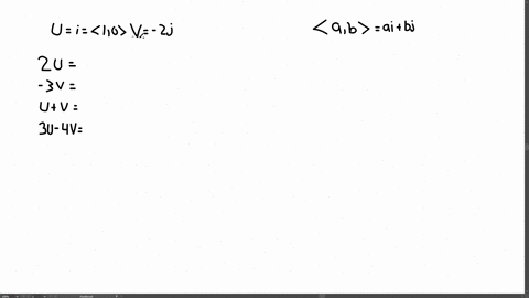 operations-with-vectors-find-2-mathbfu-3-mathbfv-mathbfumathbfv-and-3-mathbfu-4-mathbfv-for-the-g-10