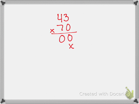 multiply-beginarrayr43-times-70-hlineendarray