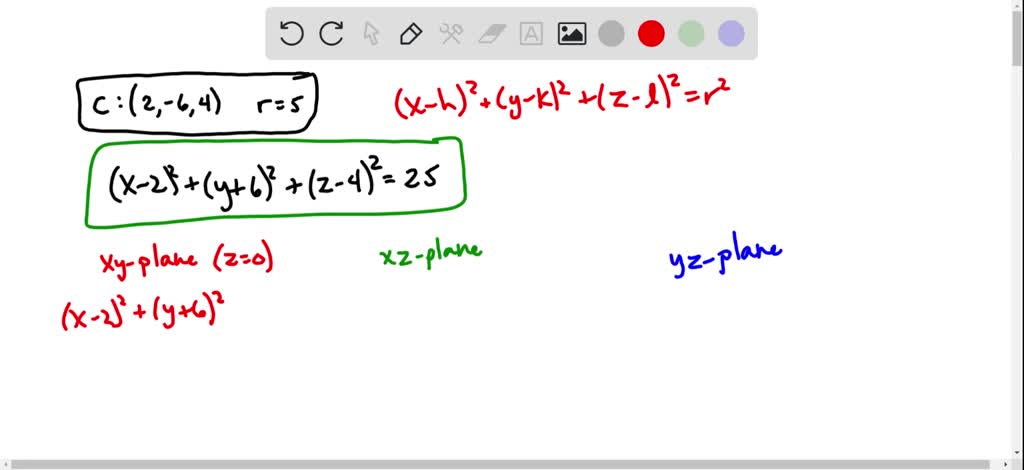 ⏩SOLVED:Find an equation of the sphere with center (2, -6, 4) and ...