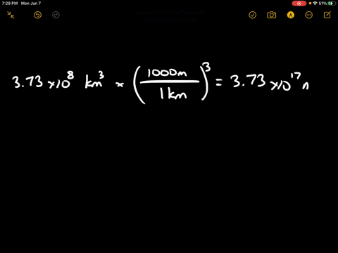 the-total-amount-of-fresh-water-on-earth-is-estimated-to-be-373-times-108-mathrmkm3-what-is-this-vol