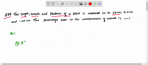 the-length-breadth-and-thickness-of-a-block-is-measured-to-be-50-mathrmcm-20-mathrmcm-and-100-mathrm