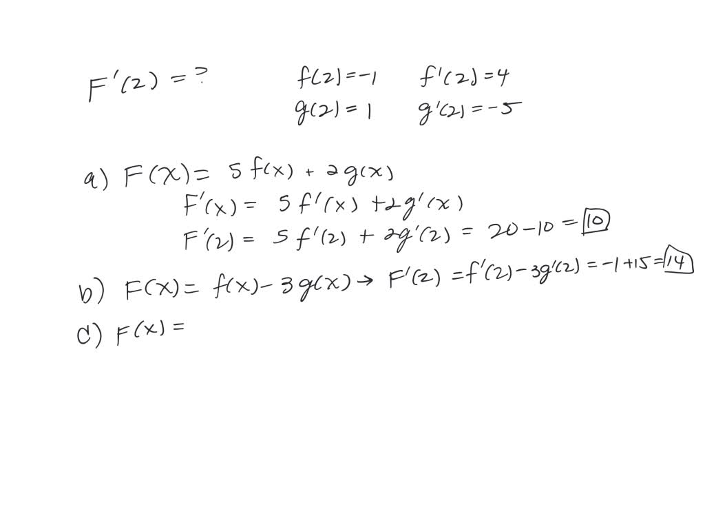 Find F C For F C 2 Ln A 1 A F Itprospt