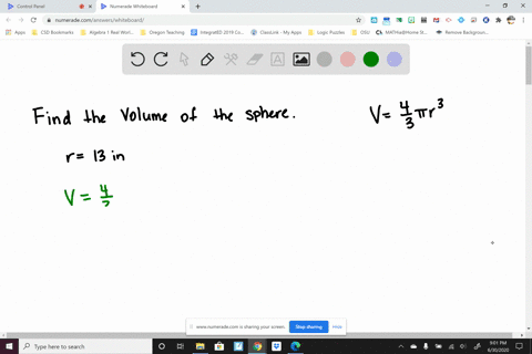 find-the-volume-of-each-sphere-round-to-the-nearest-tenth-the-radius-is-13-inches