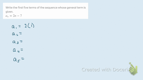 write-the-first-five-terms-of-the-sequence-whose-general-term-is-given-a_n2-n-7