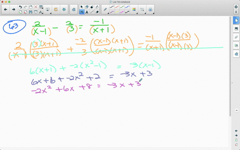 solve-each-equation-and-check-your-solutions-see-examples-3-7-frac2x-1-frac23frac-1x1