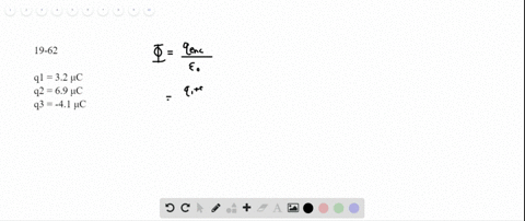 a-surface-encloses-the-charges-q_132-mu-mathrmc-q_269-mu-mathrmc-and-q_3-41-mu-mathrmc-find-the-elec