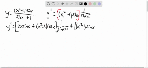 find-dydx-for-the-following-functions-yfracleftx2-1right-sin-xsin-x1