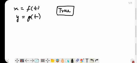are-the-statements-true-of-false-give-an-explanation-for-your-answer-the-curve-given-parametrically-