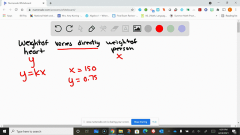 use-a-variation-model-to-solve-for-the-unknown-value-the-weight-of-a-persons-heart-varies-directly-a