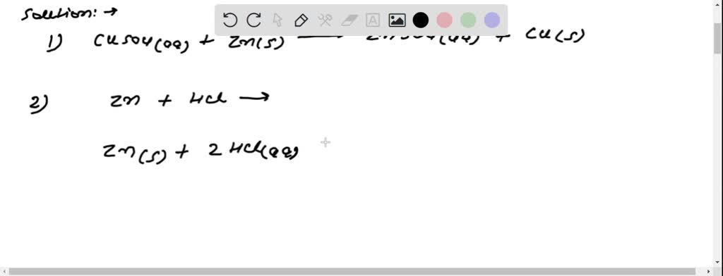 SOLVED: Complete, Balance, and Classify the following reactions: a ...