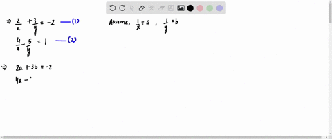 solve-the-system-leftbeginarrayl-frac2xfrac3y-2-frac4x-frac5y1-endarrayright