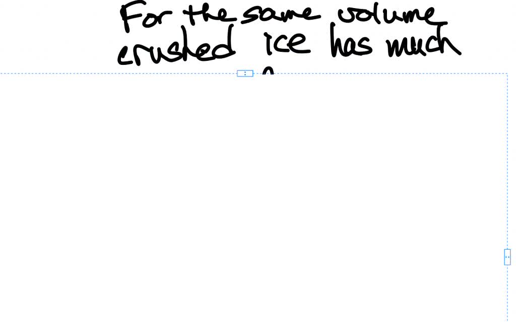 SOLVEDWhy does crushed ice melt faster than the same mass of ice cubes?