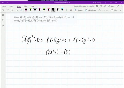 given-f-15-g-14-fprime-12-and-gprime-1-8-find-f-cdot-gprime-1leftf2rightprime-1-and-leftg2rightprime