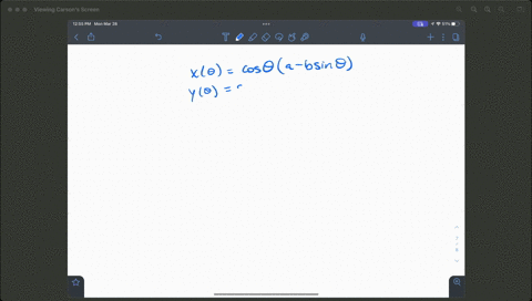 use-a-graphing-utility-to-draw-the-curve-xthetacos-thetaa-b-sin-theta-quad-ythetasin-thetaa-b-sin--2