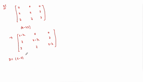 SOLVED:Determine the eigenvalues of the given matrix A. That is ...