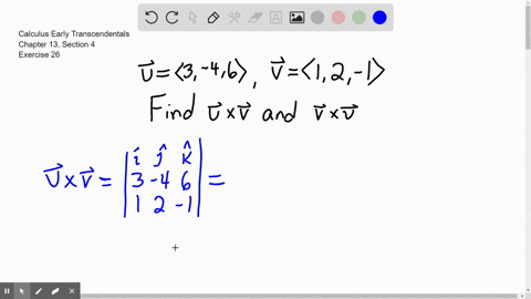 find-the-cross-products-mathbfu-times-mathbfv-and-v-times-u-for-the-following-vectors-mathbfu-and--4
