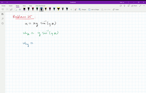 7-30-find-the-first-partial-derivatives-of-the-function-ux-y-sin-1y-z
