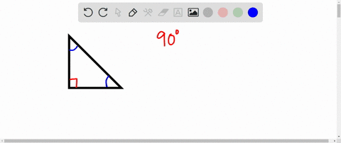 solve-using-a-geometry-formula-the-two-smaller-angles-of-a-right-triangle-have-equal-measures-find-t