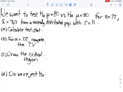 to-test-h_0-mu80-versus-h_1-mu80-a-random-sample-of-size-n22-is-obtained-from-a-population-that-is-k