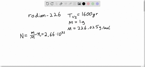 what-is-the-activity-of-10-mathrmg-of-radium-226-molar-mass-226025-mathrmg-mathrmmol-1-the-half-life