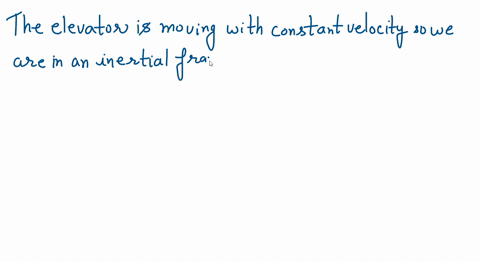 an-elevator-moves-in-deep-space-with-a-constant-velocity-what-happens-if-you-drop-a-ball-in-this-el