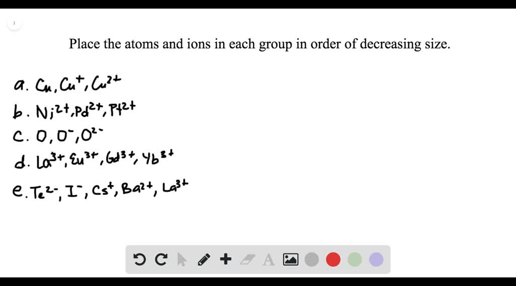 Solved For Each Of The Following Groups Place Th