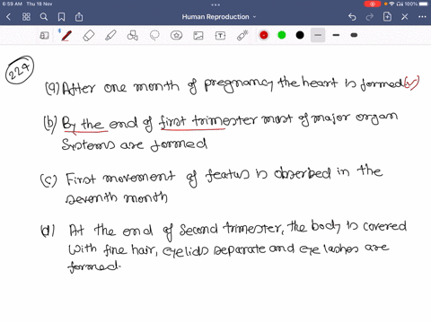 which-of-these-statements-is-incorrect-about-embryo-development-a-after-one-month-of-pregnancy-the-h
