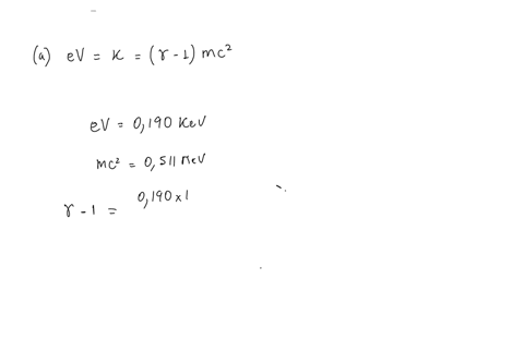 a-beam-of-electrons-is-accelerated-from-rest-through-a-potential-difference-of-0190-mathrmkv-and-the