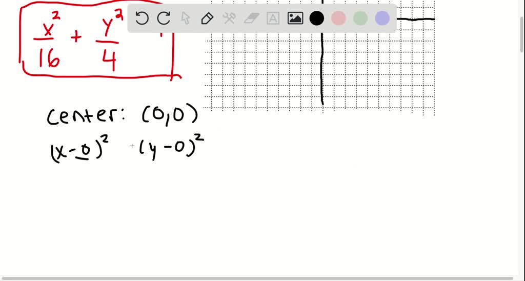 solved-identify-the-center-of-each-ellipse-and-graph-the-equation-x-2