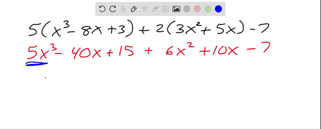 SOLVED:Perform the operations and simplify. 5\lef…