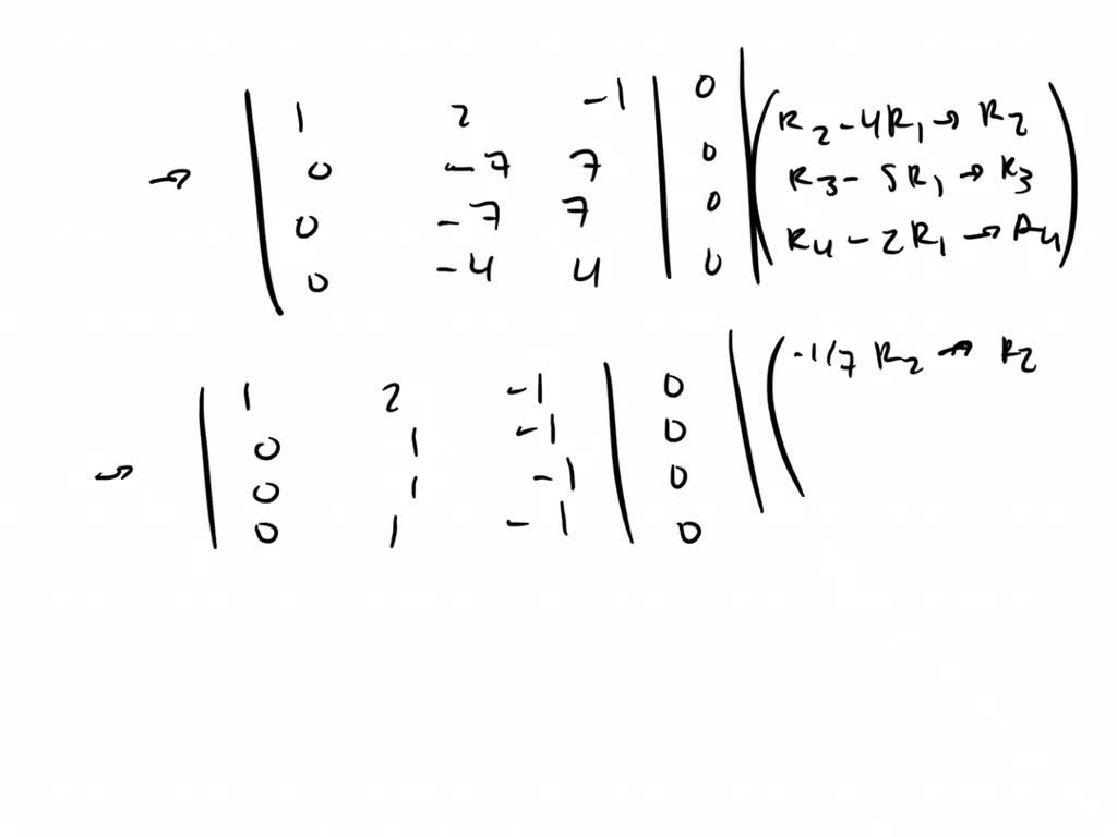 SOLVED:Find a basis for the row space of A that consists entirely of ...