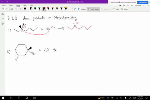 draw-the-products-of-each-sn1-reaction-and-indicate-the-stereochemistry-when-necessary