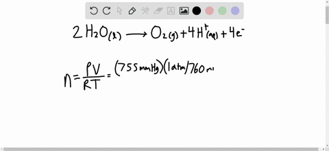 one-of-the-half-reactions-for-the-electrolysis-of-water-is-2-mathrmh_2-mathrmol-longrightarrow-mathr