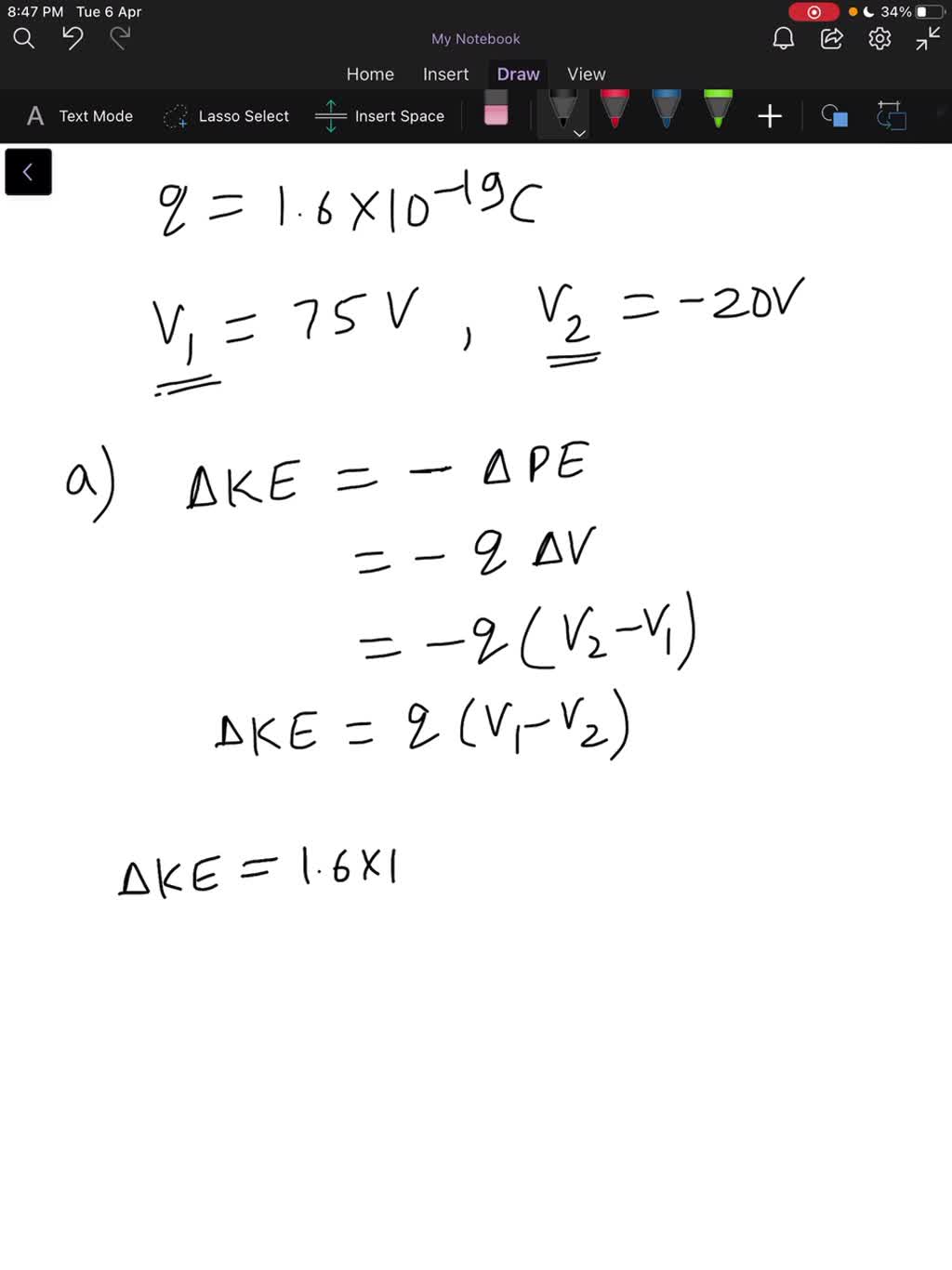 How Much Energy Would It Take To Move Proton Across T SolvedLib