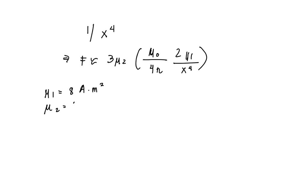 solved-the-center-of-a-bar-magnet-whose-magnetic-dipole-moment-is-8-0-0