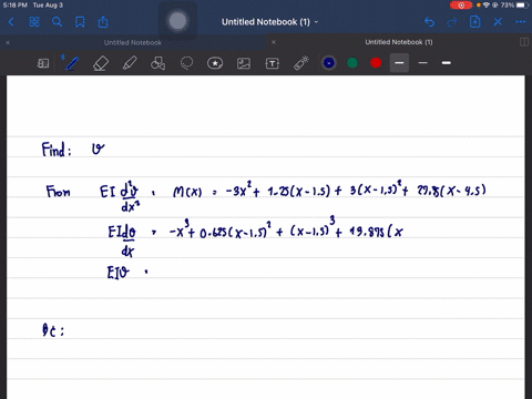 the-beam-is-subjected-to-the-load-shown-determine-the-equation-of-the-elastic-curve-e-i-is-constan-2