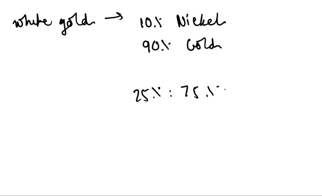 SOLVEDWhite gold was originally developed to give the appearance of