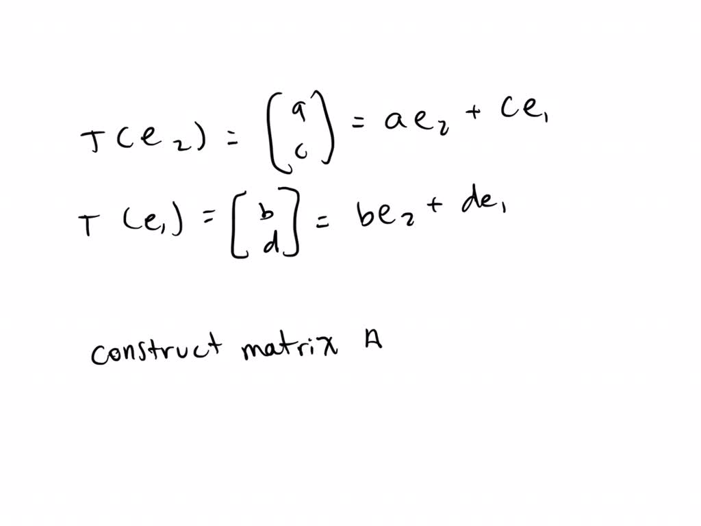 SOLVEDConsider the linear transformation T R^n →R^n whose matrix A