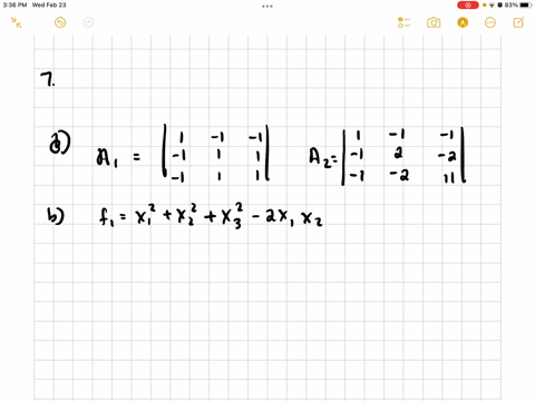 a-what-3-by-3-symmetric-matrices-a_1-and-a_2-correspond-to-f_1-and-f_2-beginaligned-f_1x_12x_22x_32-