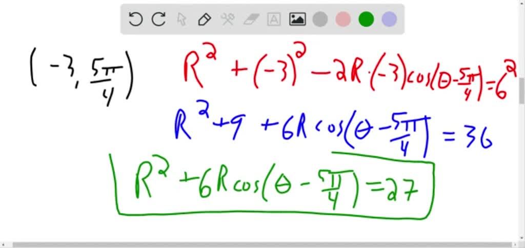 solved-determine-a-polar-equation-for-the-circle-satisfying-the-given