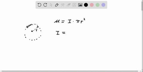 show-that-the-magnetic-dipole-moment-mu-of-an-electron-orbiting-the-proton-nucleus-of-a-hydrogen-ato