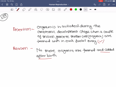 assertion-oogenesis-is-initiated-during-the-embryonic-development-stage-when-a-couple-of-million-gam