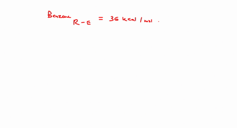 the-heat-of-hydrogenation-of-benzene-is-51-mathrmkcal-mathrmmol-the-resonance-energy-of-benzene-is-3