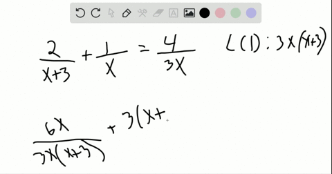 solve-the-equation-frac2x3frac1xfrac43-x