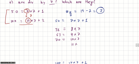 SOLVED: How many positive integers between 50 and 100 a) are divisible ...