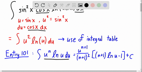 use-the-table-of-integrals-on-the-reference-pages-to-evaluate-the-integral-int-sin-2-x-cos-x-ln-sin-
