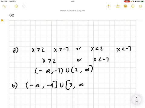 SOLVED:The product (x-2)(x+3) is positive if both factors are negative ...
