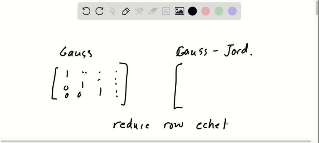 What Is The Difference Between Gaussian Elimination And Gauss Jordan