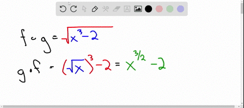 if-fxsqrtx-and-gxx3-2-find-the-compositions-f-circ-g-g-circ-f-f-circ-f-and-g-circ-g