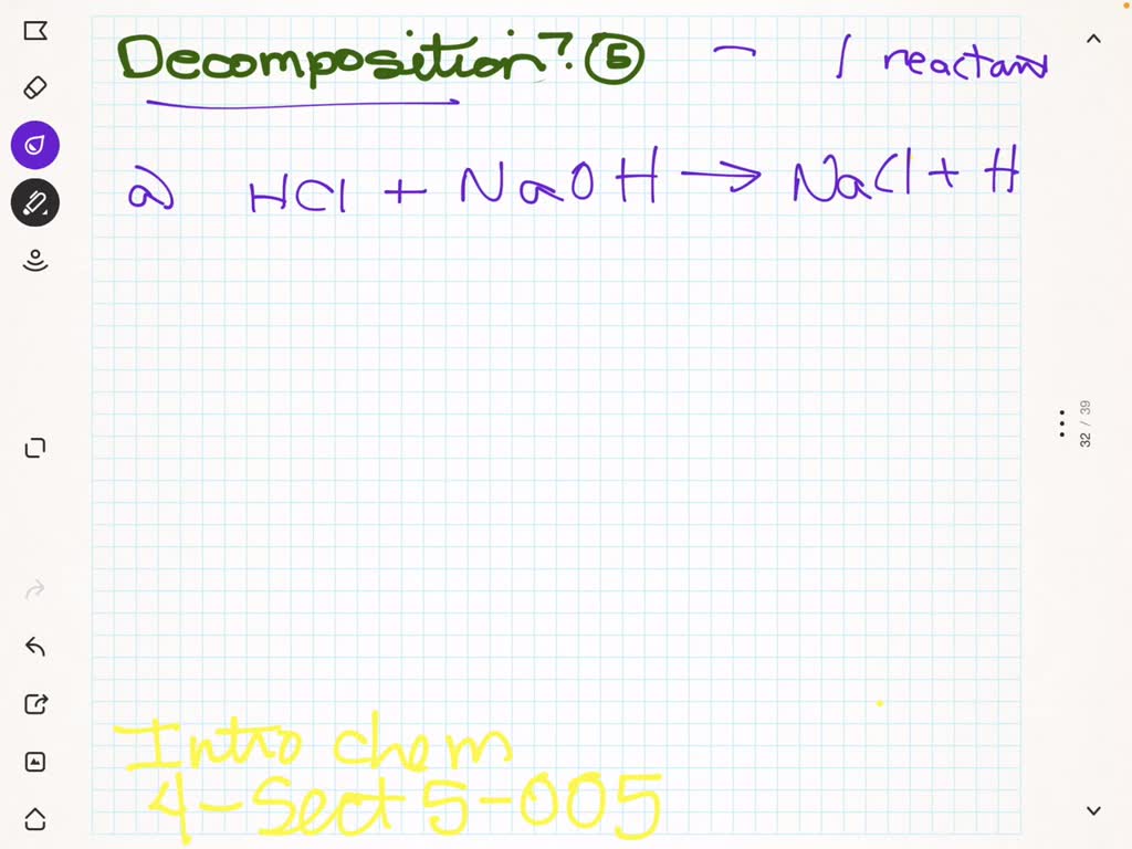 SOLVED: Diketahui Reaksi NaOH + HCl ⎯⎯→ NaCl + H2O. Yang Merupakan ...